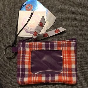 NWT Clemson Student ID change purse